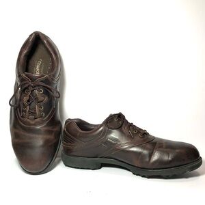 Footjoy Golf Oxford Wide‎ Width Men’s Brown Leather Softspike 11.5 W